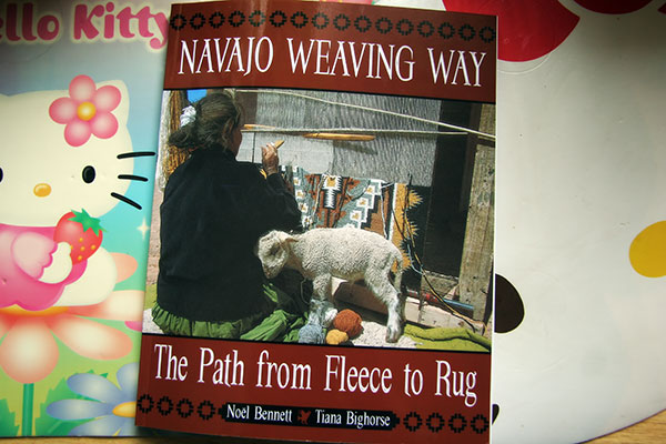 Navajo Weaving book used for workshop in Mesa, Arizona