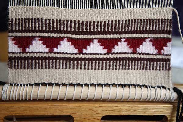 The beginnings of my second Navajo rug
